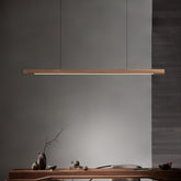 Linear Wooden Pendant Light
